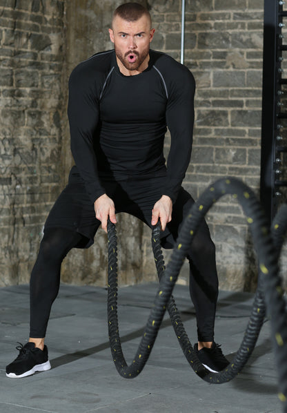 Men's 5-Piece Athletic Compression Gear Set – Quick-Dry, High-Stretch, & Durable for All-Season Training