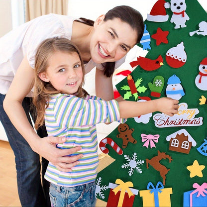 Felt Christmas Tree Or Snowman Holiday Decoration, Perfect For Homes, Classrooms, Offices, And Party Venues, Versatile Seasonal Decor, Festive Wall Art, Christmas Decorations, Best For Christmas, Ch