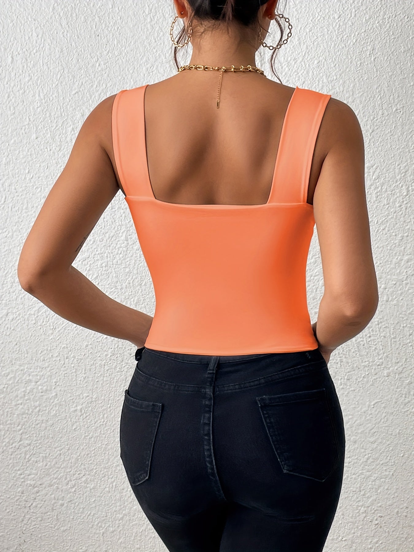 Women's Stretchy Crop Tank Top - Soft Breathable Sleeveless Cami