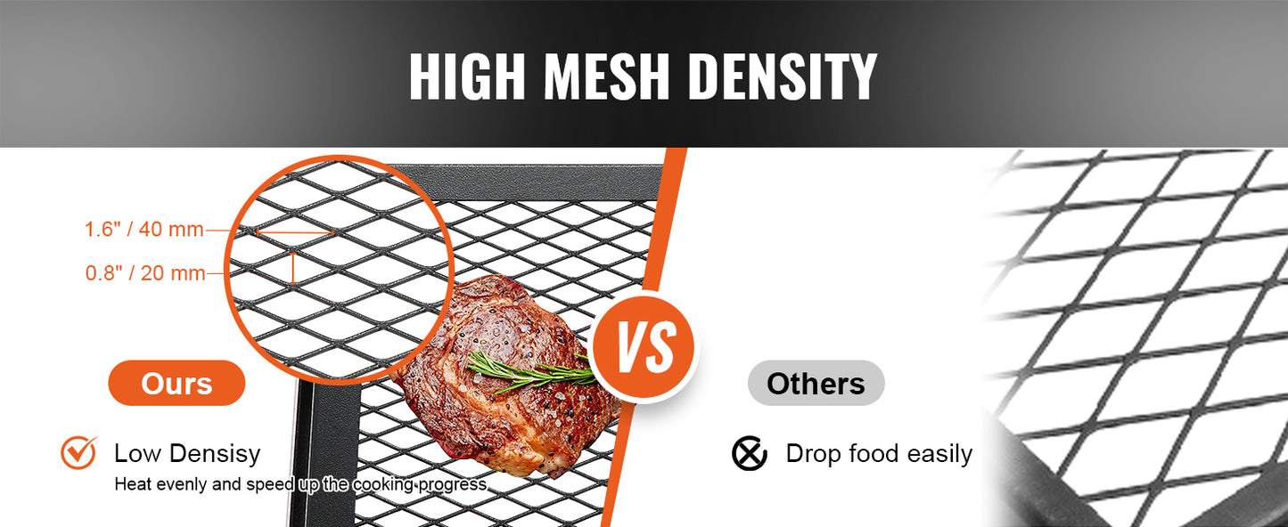 VEVOR 18/24in Barbecue Charcoal Grill Outdoor Home Appliance for Outdoor Cooking Camping Picnics Beach