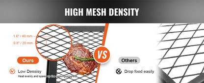 VEVOR 18/24in Barbecue Charcoal Grill Outdoor Home Appliance for Outdoor Cooking Camping Picnics Beach