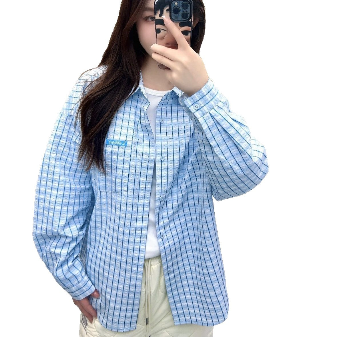 High-quality Plaid Shirt Casual Loose-fitting Versatile Outerwear With A Stylish Layered And Laid-back Vibe