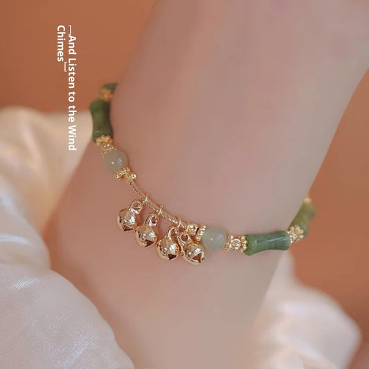 New Chinese Style Bamboo Bell Bracelet Women's Retro