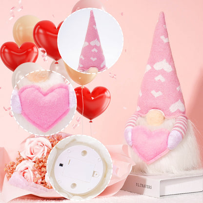 Valentine's Day Faceless Doll Glowing Love Doll Ornaments Festival Gift Decorations