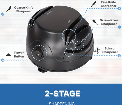 Professional Electric Knife Sharpener - 4-Stage Sharpening System by WANVOAPLS