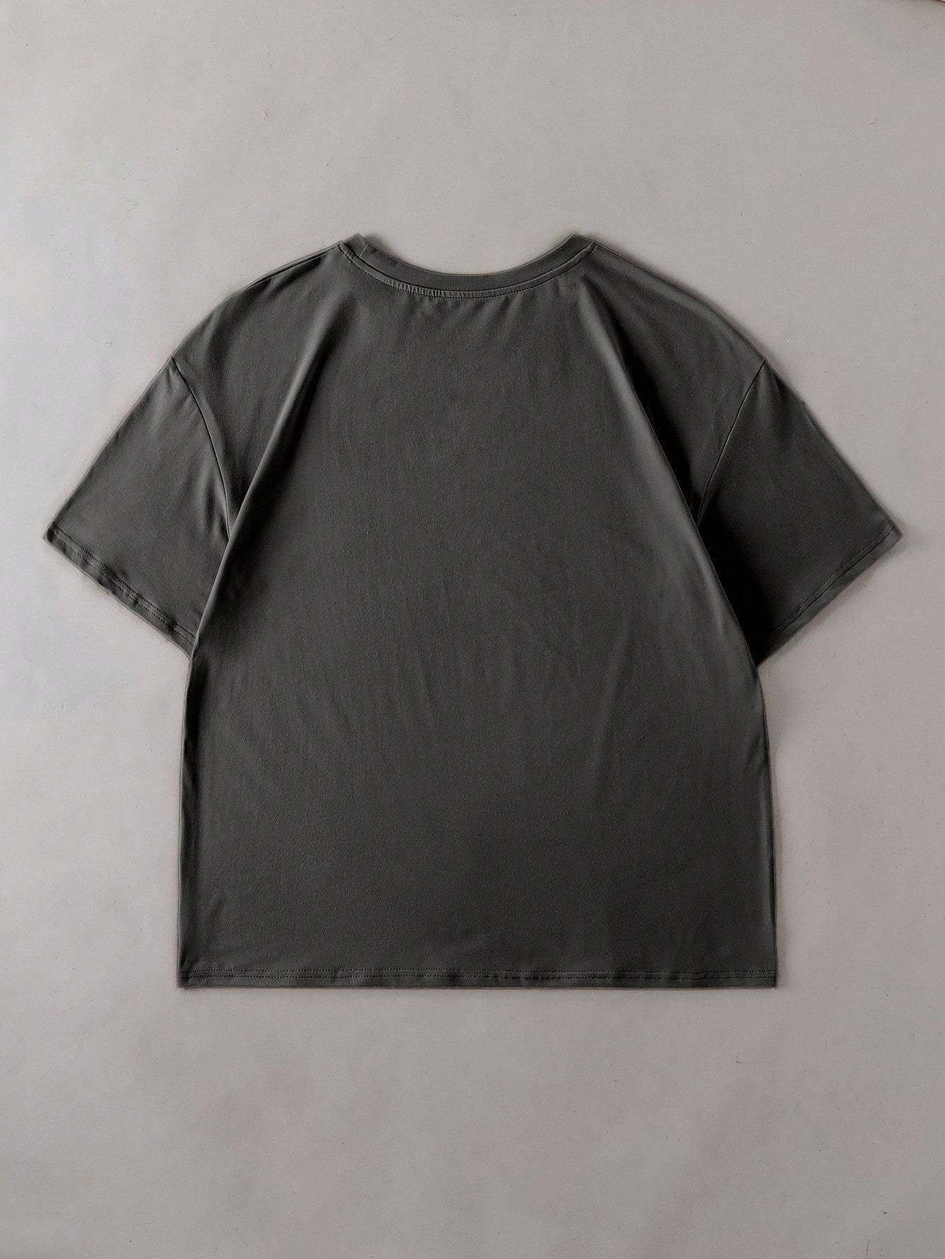 Summer Loose Short Sleeves T-shirt Men's And Women's Round Neck