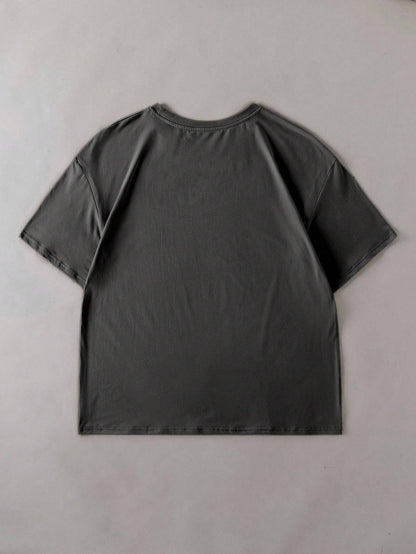 Summer Loose Short Sleeves T-shirt Men's And Women's Round Neck