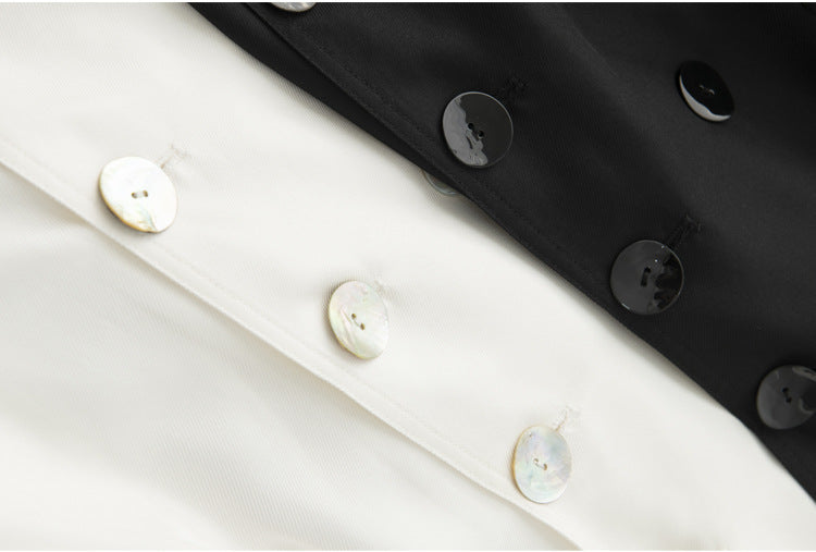 Women's Over-the-Knee Mid-Length Trench Coat with Silk Waist Belt - Elegant Winter Coat