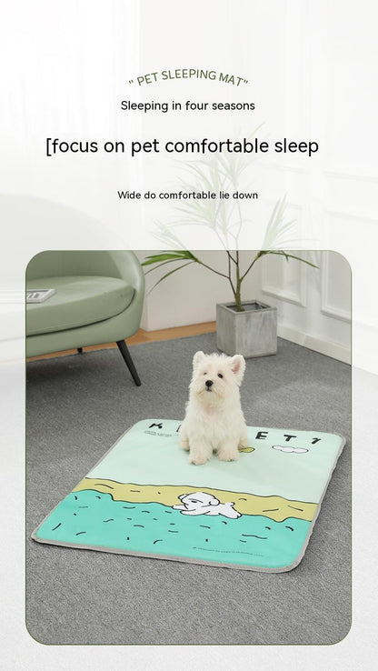 Pet Four Seasons Universal Dog Mat Oxford Cloth Fabric Heat Dissipation Breathable