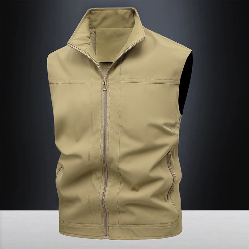 Workwear Stand-up Collar Breathable Quick-drying Horse Men's Casual