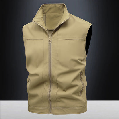 Workwear Stand-up Collar Breathable Quick-drying Horse Men's Casual