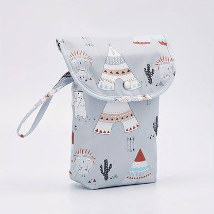 [Portable Diaper Storage for Youngsters] Portable Diaper Storage Bag for Youngsters - Durable Polyester, Ideal for Diapers & Wet Wipes