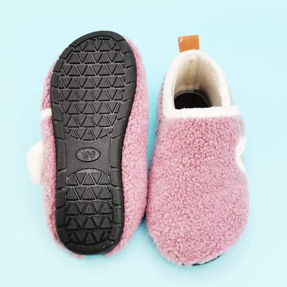 [Popular Choice] Adorable Cartoon Baby Girl Footwear - Soft, Warm for Spring/Fall | Cozy Toddler Indoor Slippers with Non-Slip TPR Sole