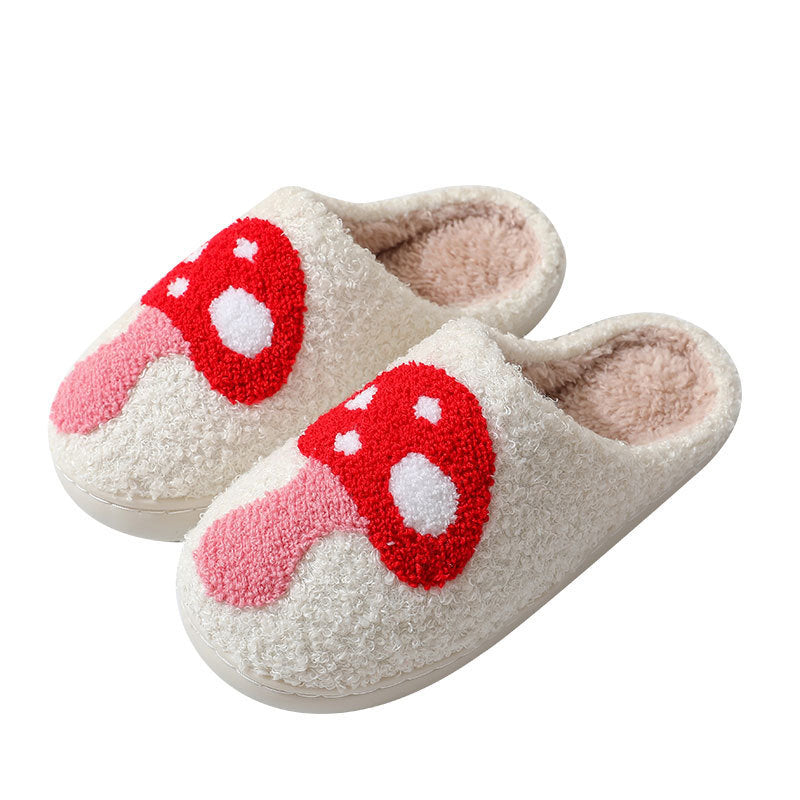 Cotton Slippers Women's Indoor Home Plush Warm Slippers