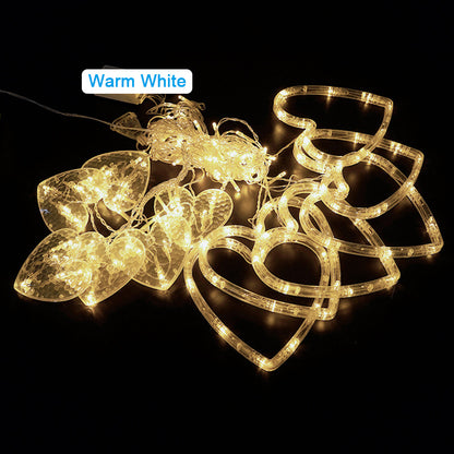 LED String Lights, Heart-shaped Fairy Lights, Suitable For Valentine's Day Weddings, Restaurants, Hotels