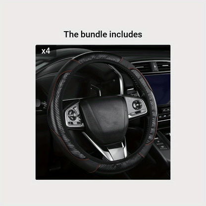 1pc Car Steering Wheel Cover, Universal 38.1 Cm Anti-Slip Car Steering Wheel Protector Cover Car Decor Accessories, No Inner Ring