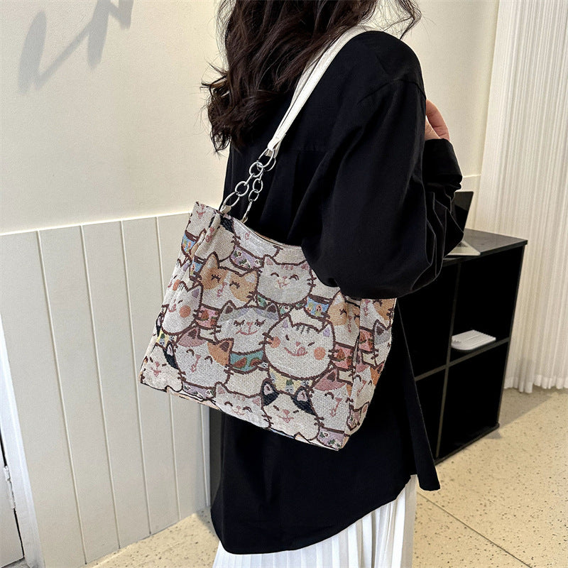 Casual Large Capacity Women's Bag Spring New Fashion Canvas Bag
