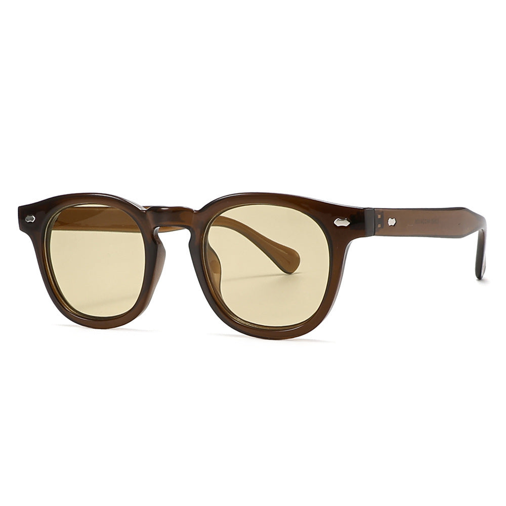 New Simple Sunglasses Round Rim Sunglasses