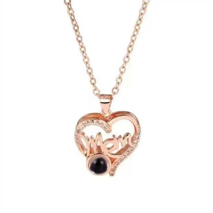 Letter Projection Mother's Day Love Gift Necklace
