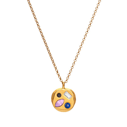 Colorful Zircon Mom Necklace December Birthday Stone Valentine's Day Gift Gifts For Moms Necklace