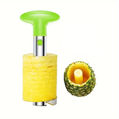 1pc Stainless Steel Pineapple Corer & Slicer: The Ultimate Household Kitchen Gadget for Fruit Core Removal!