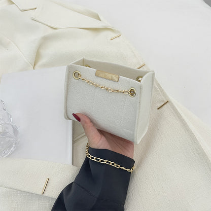 Women's Fashion Korean Style Environmental Protection Shoulder Messenger Lunch Small Square Bag