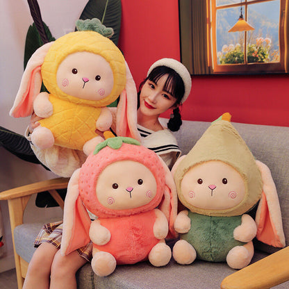 Cute And Adorable Fruit Rabbit Doll Cartoon Plush Toy