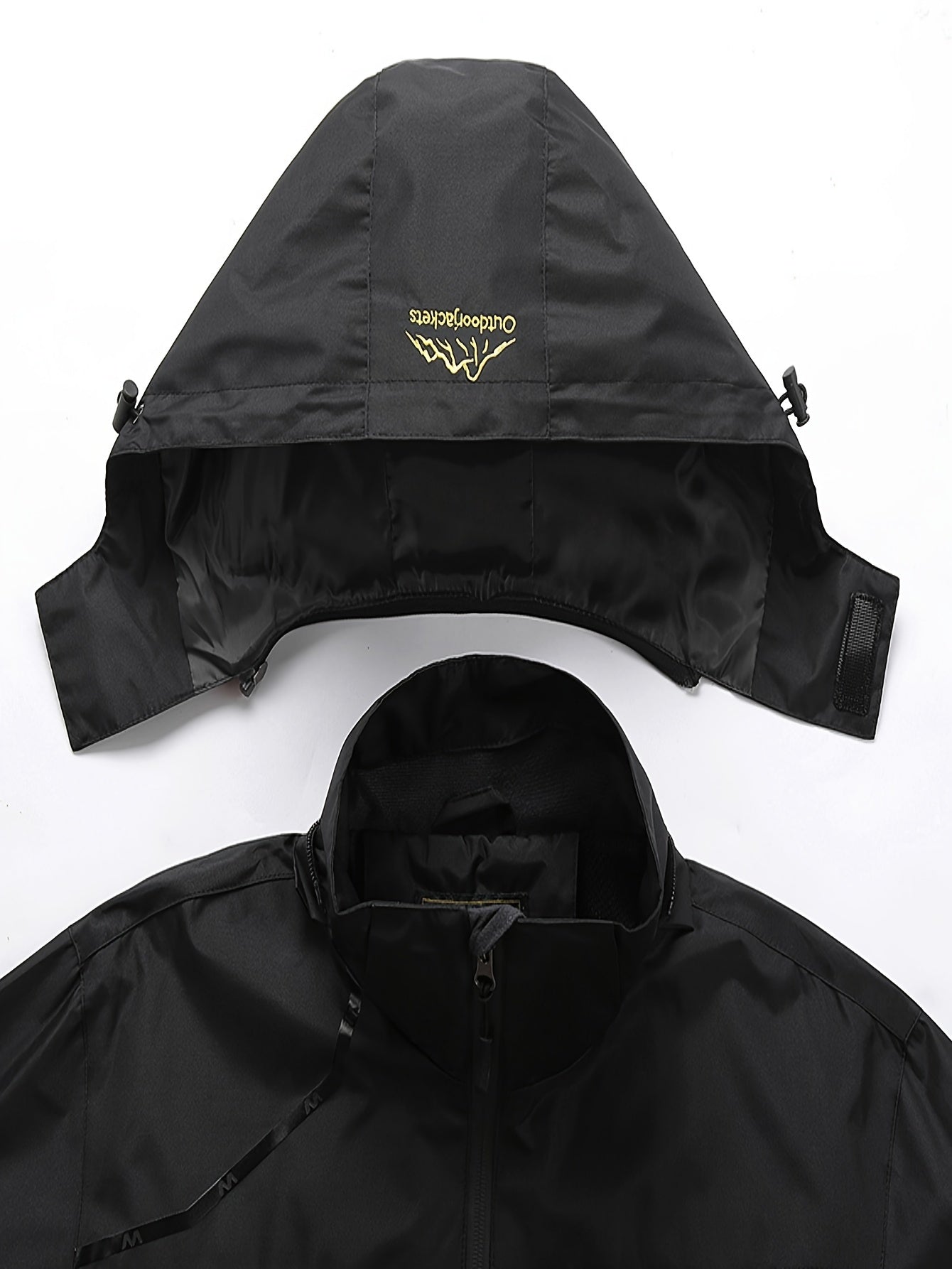 Mens Premium Waterproof Rain Jacket - Durable & Breathable Windbreaker with Adjustable Hood - Ideal for Hiking, Travel, and Outdoor Adventures