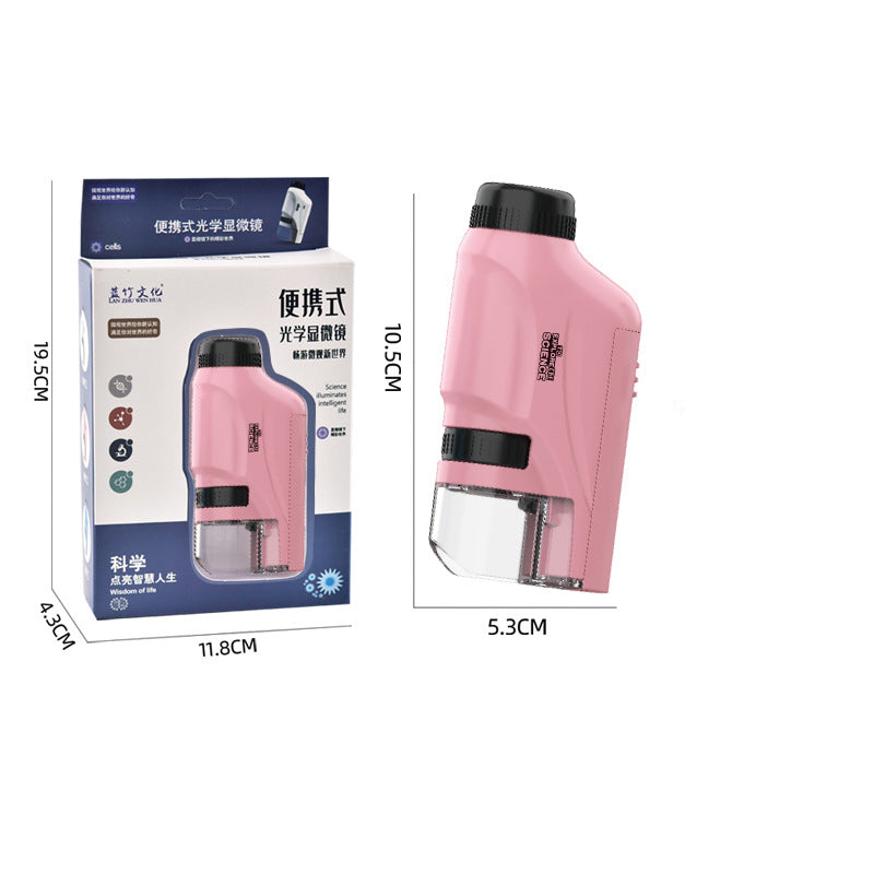 Children's Portable Optical Handheld Microscope Toy Mini Creature