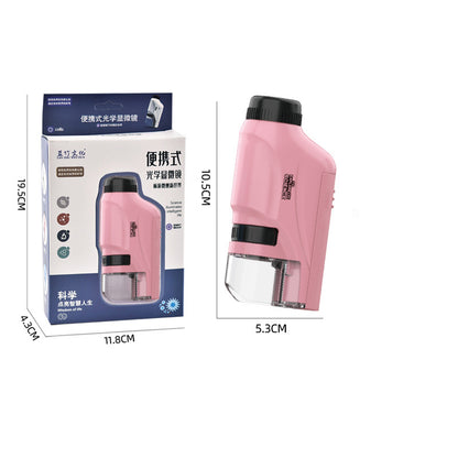 Children's Portable Optical Handheld Microscope Toy Mini Creature