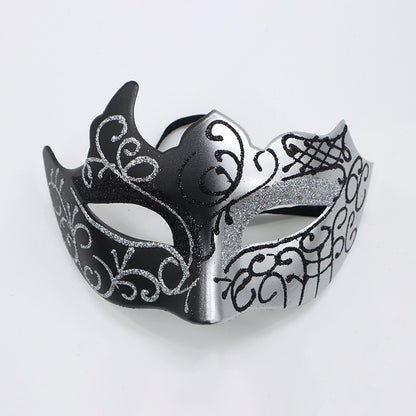 Party Bar Masquerade Flat Head Half Face Spray Paint