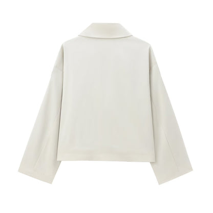 British Style Short Lapel Trench Coat