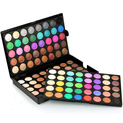POPFEEL Mini Eyeshadow Palette - 19+ Colors Professional Glitter Eye Shadow Set for Festivals & Events
