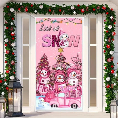 Christmas Curtain Decoration Hanging Cloth Background