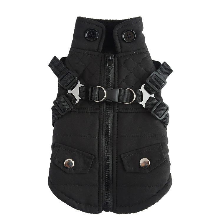 Pet Supplies Chest Back Zipper