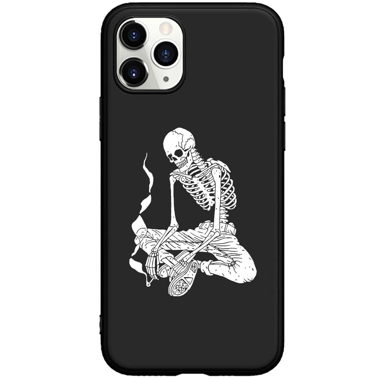 Horror Pirate Halloween Phone Case New Trendy Dark Style White Skull