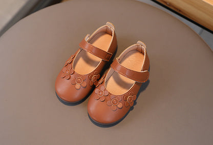 3D Floral Mary Jane Flats - Ultra-Soft, Slip-Resistant, Lightweight, Breathable, Easy-On Shoes for Girls - Comfortable and Stylish Footwear