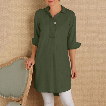Women's Long-sleeve V-neck Shirt