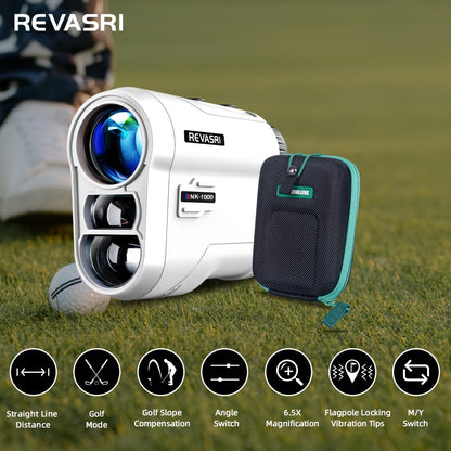 REVASRI Golf Rangefinder with Slope - Tournament Legal Laser Range Finder 1000 Yards