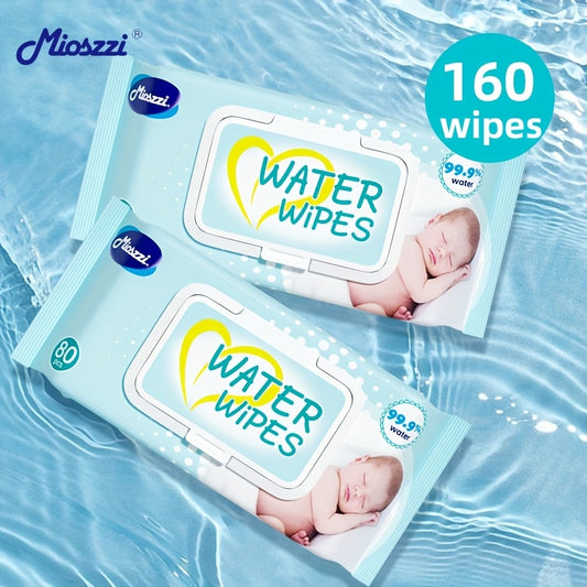 160-960 Count Baby Wet Wipes 99.9% EDI Pure Water No Fluorescent Agent Zero Additives For Sensitive Skin Newborn Can Use Aloe Vera Extrat Take Care Of Baby Skin Clean Baby Hand & Mouth Water Wipes Kids Cleansing Wipes Large P