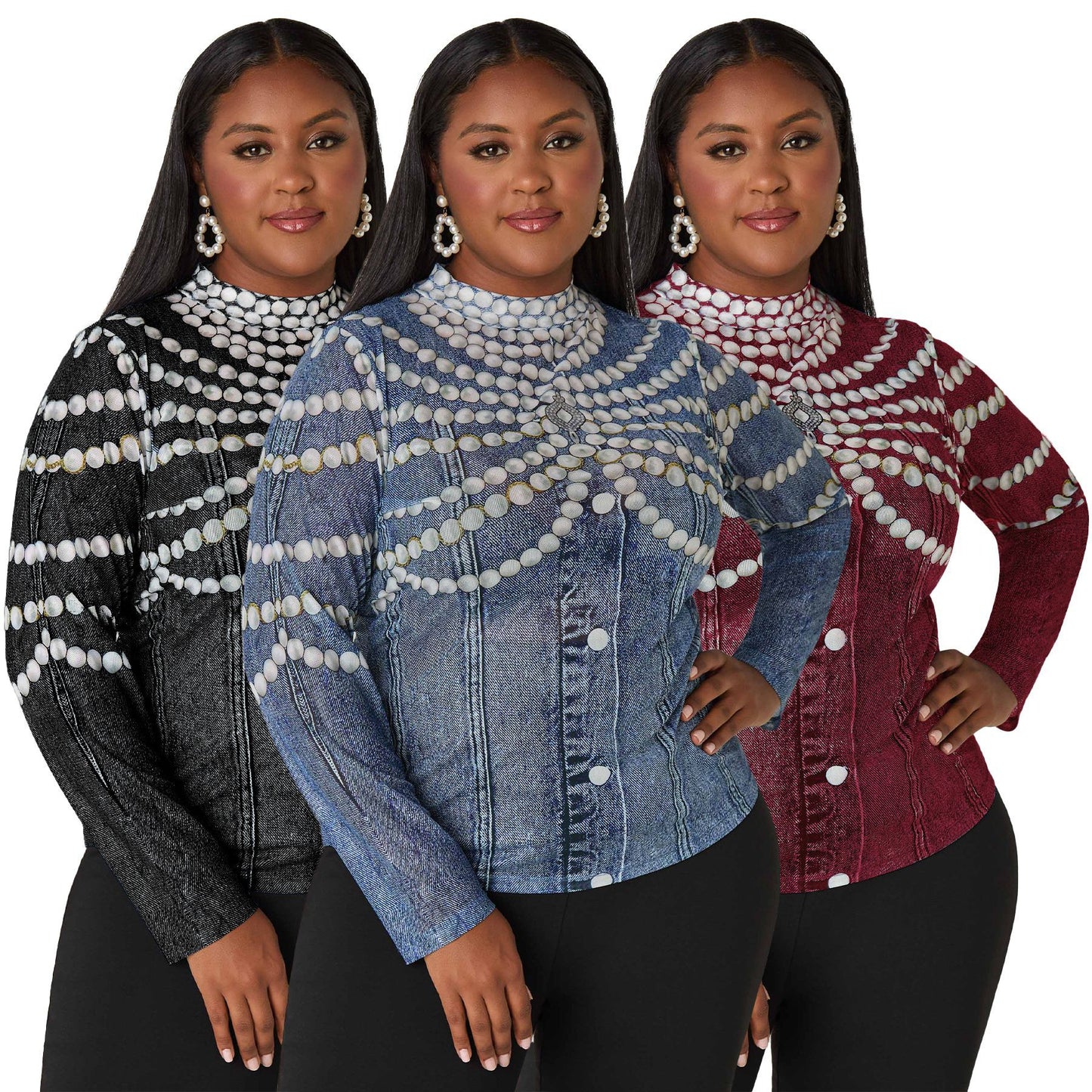 Women's New Autumn Plus-Size Casual Top With Print