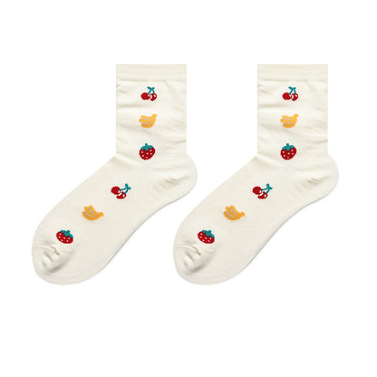Socks Female Japanese Cute Cartoon Hand-painted  Stockings Korean Version