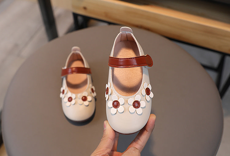 3D Floral Mary Jane Flats - Ultra-Soft, Slip-Resistant, Lightweight, Breathable, Easy-On Shoes for Girls - Comfortable and Stylish Footwear