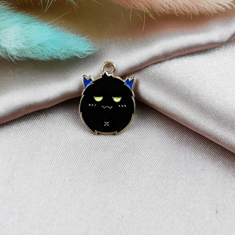 Pumpkin Head Skull Haunted House Pendant Material