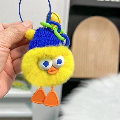 Cute Ins Briquette Keychain Girly Heart