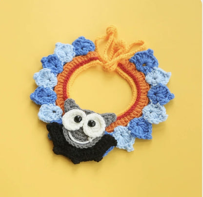 Dogs And Cats Triangle Wool Scarf Scarf