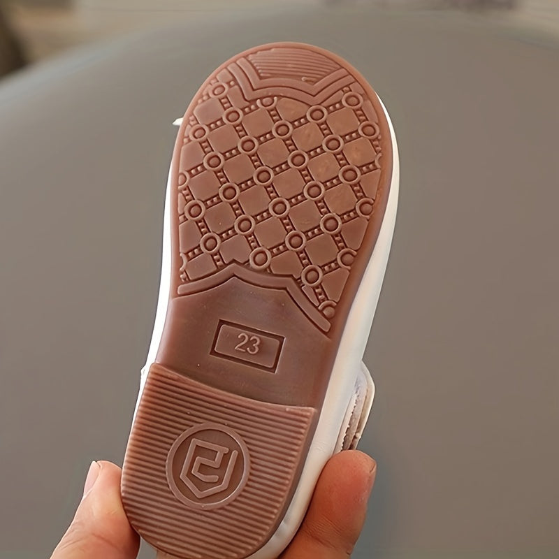 Girls Princess Mary Jane Shoes - Star Pattern Non-Slip Toddler Shoes