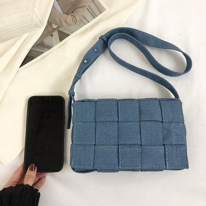 Women's Fashion All-match One-shoulder Crossbody Woven Bag