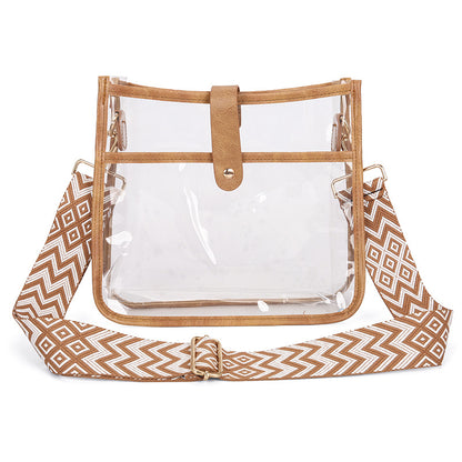 Women's Shoulder Candy Color Transparent Small Square Bag