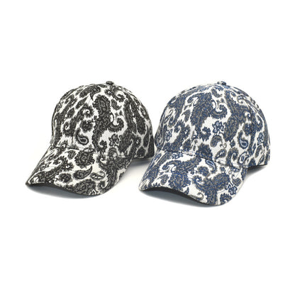 Spring And Summer Men And Women Baseball Cap Paisley Pattern Printed Baseball Cap